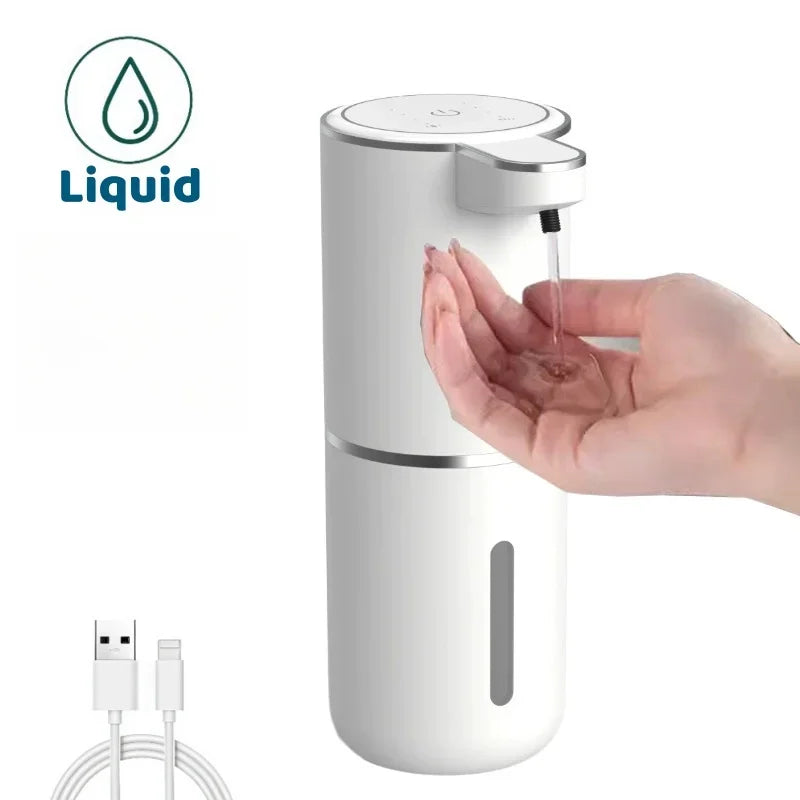 Automatic Liquid/Foam Soap Dispenser, Touchless Electric Dispenser, USB Rechargeable with Infrared Sensor for Bathroom and Kitchen