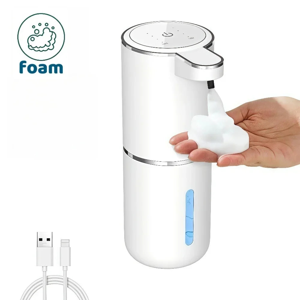 Automatic Liquid/Foam Soap Dispenser, Touchless Electric Dispenser, USB Rechargeable with Infrared Sensor for Bathroom and Kitchen