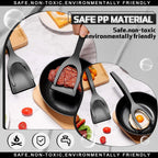 2 in 1 Grip Flip Spatula Tongs Egg Flipper Spatula Nylon Non Stick Coating Pancake Fish French Toast Omelet Making Tool
