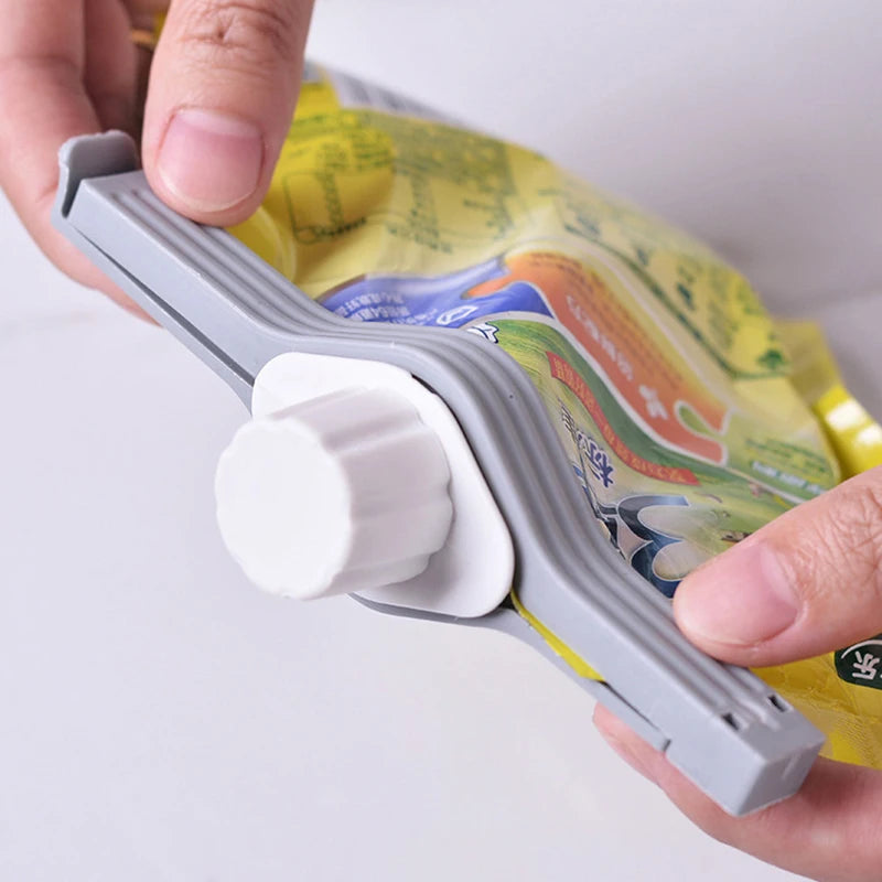 Kitchen Sealing Clip Screw Cap Seasoning Bag for Milk Powder Salt Snack Food Preservation Gadget Accessory
