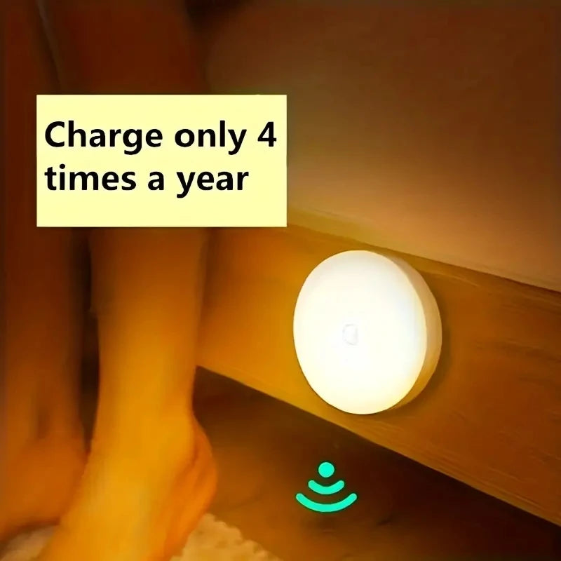 Motion Sensor Night Light - Wireless LED Detector Lamp for Bedroom Staircase Closet and Room Decor