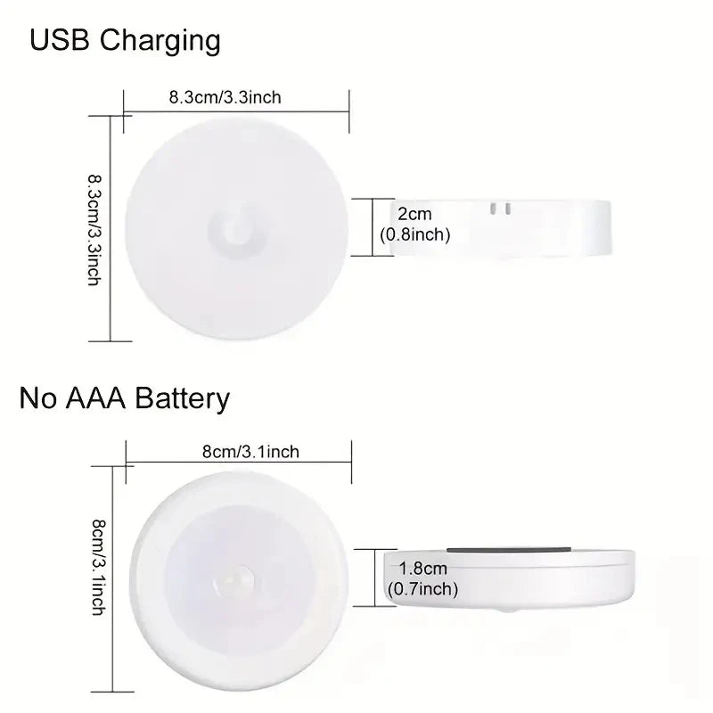 Motion Sensor Night Light - Wireless LED Detector Lamp for Bedroom Staircase Closet and Room Decor