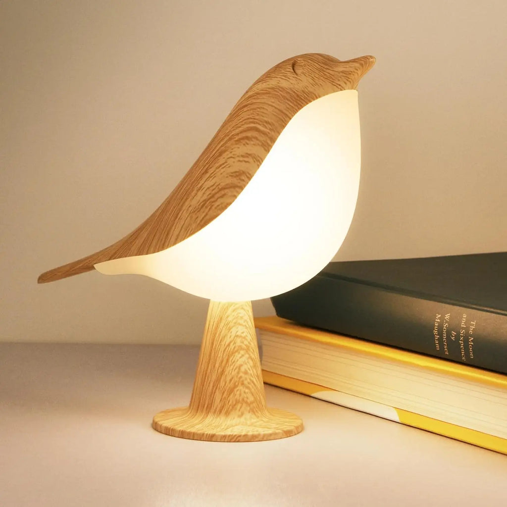 LED Touch - Control Bird Lamp - Art Deco, 3-Levels Dimmable, USB-Cordless with Rechargeable Battery