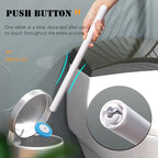 Wall-mounted Disposable Toilet Brush with Replaceable, Bathroom Cleaning Tools WC