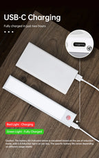 LED Motion Sensor Dark Areas  USB Under Cabinet Light For Kitchen Cabinet Bedroom Wardrobe Bathroom Mirror Sensor Indoor Lighting