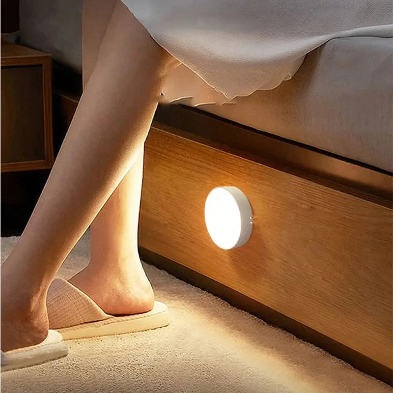 Motion Sensor Night Light - Wireless LED Detector Lamp for Bedroom Staircase Closet and Room Decor