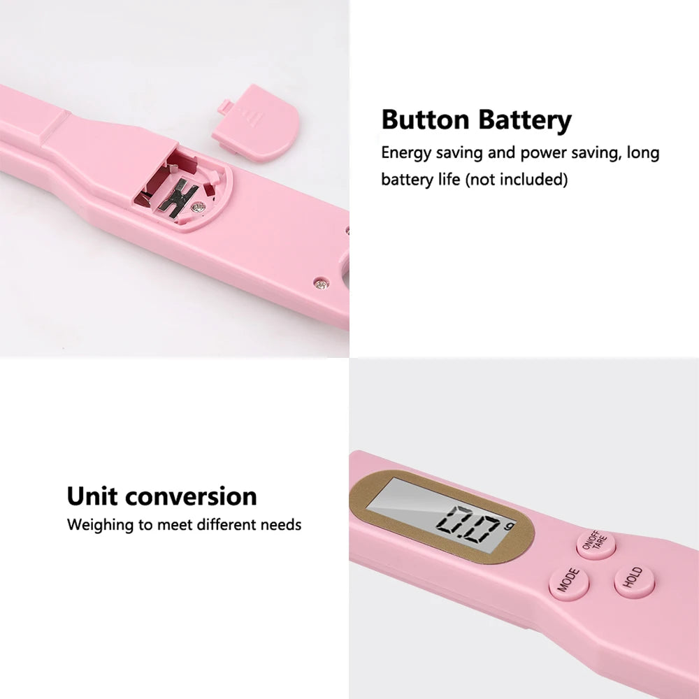 Mini Spoon Scale Digital Kitchen Scale Electronic 0.1-500g Cooking Powder Weight Measure Spoon