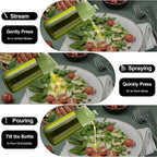 2-in-1 Glass Oil Dispenser & Sprayer - 470ml/16oz Leakproof Olive Oil Sprayer Bottle for Cooking, Air Fryer, BBQ, Baking, Salad